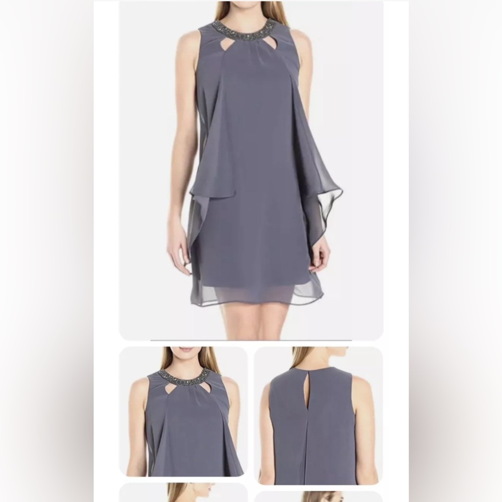 SLNY dress in steel